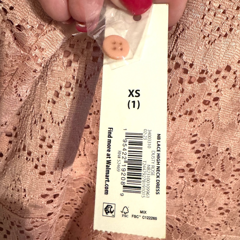 ❤️NWT  BLUSH LACE ADJUSTABLE STRAPS SUMMER DRESS  XSMALL   #CL - Picture 7 of 8